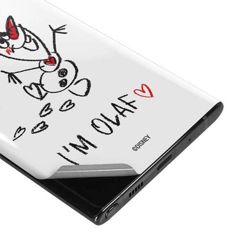Disney Frozen I Am Olaf Art Galaxy Note 10 Skin