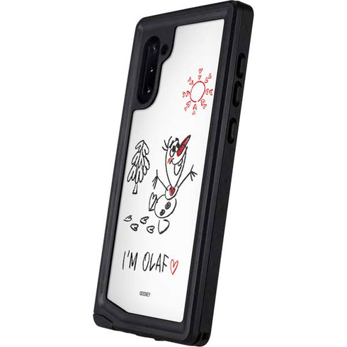 Disney Frozen I Am Olaf Art Galaxy Note 10 Waterproof Case