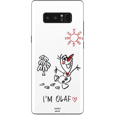 Disney Frozen I Am Olaf Art Galaxy Note 8 Skin