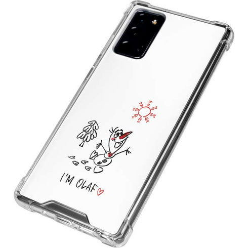 Disney Frozen I Am Olaf Art Galaxy Note20 5G Clear Case