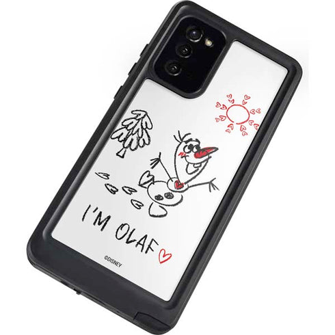 Disney Frozen I Am Olaf Art Galaxy Note20 5G Waterproof Case