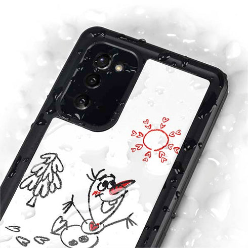 Disney Frozen I Am Olaf Art Galaxy Note20 5G Waterproof Case