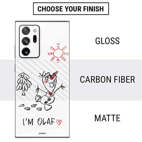 Disney Frozen I Am Olaf Art Galaxy Note20 Ultra 5G Skin