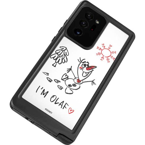 Disney Frozen I Am Olaf Art Galaxy Note20 Ultra 5G Waterproof Case