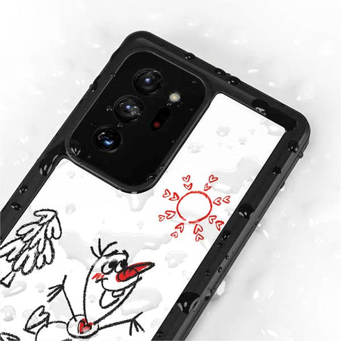 Disney Frozen I Am Olaf Art Galaxy Note20 Ultra 5G Waterproof Case