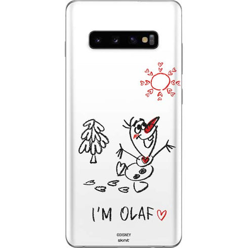 Disney Frozen I Am Olaf Art Galaxy S10 Plus Skin