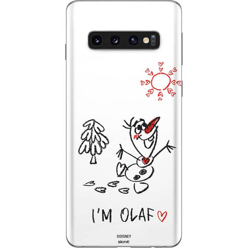 Disney Frozen I Am Olaf Art Galaxy S10 Skin