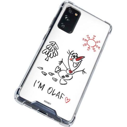 Disney Frozen I Am Olaf Art Galaxy S20 FE Clear Case