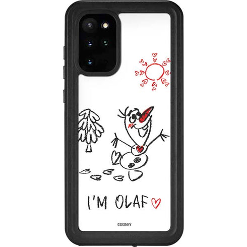 Disney Frozen I Am Olaf Art Galaxy S20 Plus Waterproof Case