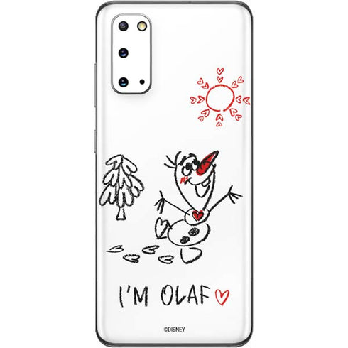 Disney Frozen I Am Olaf Art Galaxy S20 Skin