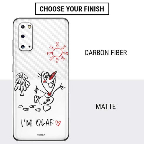 Disney Frozen I Am Olaf Art Galaxy S20 Skin