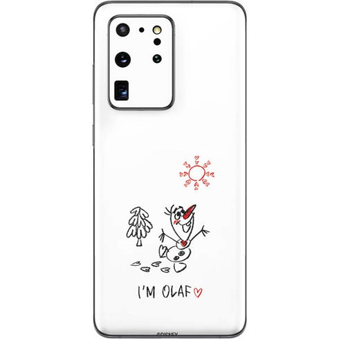 Disney Frozen I Am Olaf Art Galaxy S20 Ultra 5G Skin
