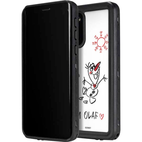 Disney Frozen I Am Olaf Art Galaxy S20 Waterproof Case