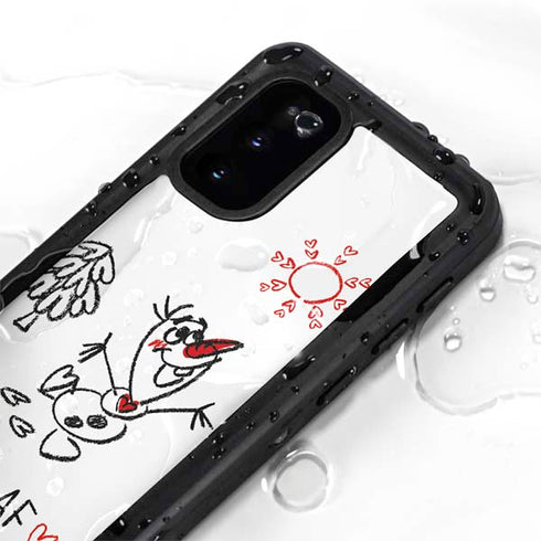 Disney Frozen I Am Olaf Art Galaxy S20 Waterproof Case