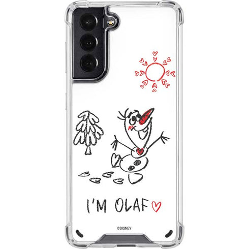Disney Frozen I Am Olaf Art Galaxy S21 5G Clear Case