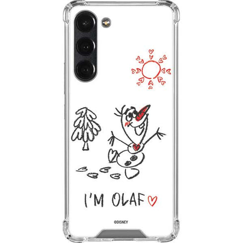 Disney Frozen I Am Olaf Art Galaxy S23 Plus Clear Case