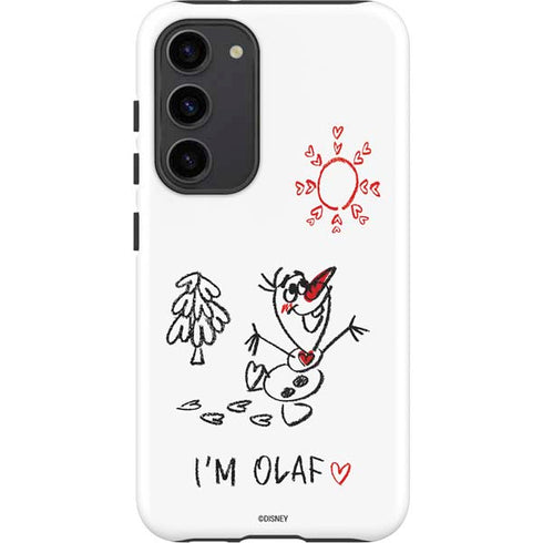 Disney Frozen I Am Olaf Art Galaxy S23 Plus Pro Case