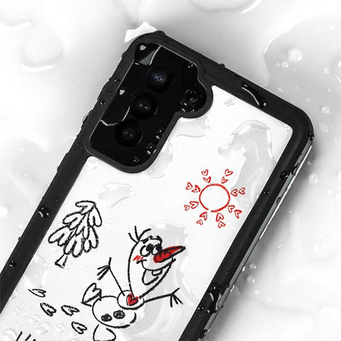 Disney Frozen I Am Olaf Art Galaxy S23 Plus Waterproof Case