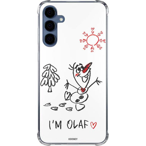 Disney Frozen I Am Olaf Art Galaxy S24 Clear Case