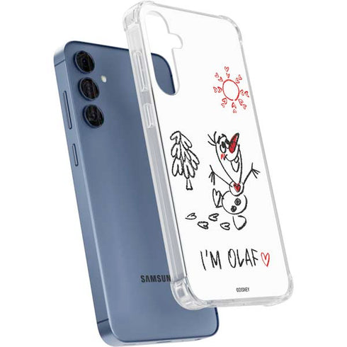 Disney Frozen I Am Olaf Art Galaxy S24 Clear Case