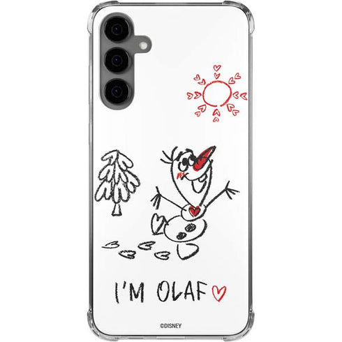 Disney Frozen I Am Olaf Art Galaxy S24 Plus Clear Case