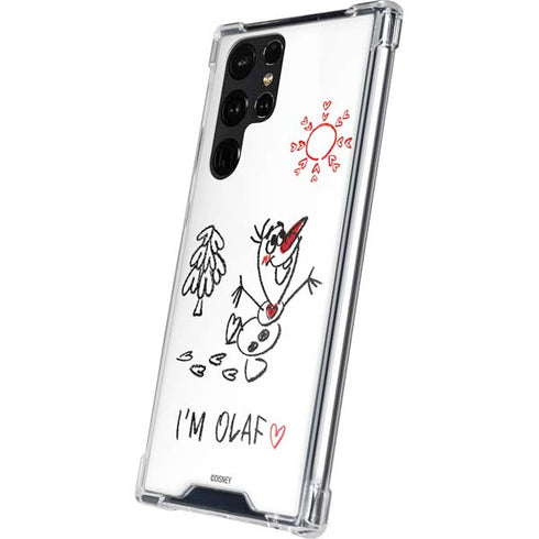 Disney Frozen I Am Olaf Art Galaxy S24 Ultra Clear Case