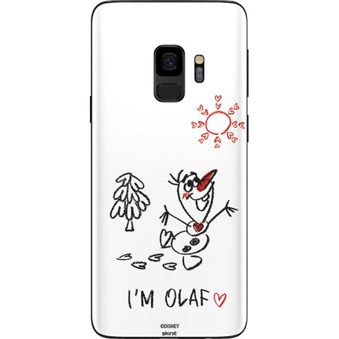 Disney Frozen I Am Olaf Art Galaxy S9 Skin