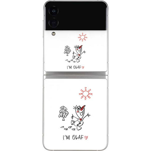 Disney Frozen I Am Olaf Art Galaxy Z Flip3 5G Skin