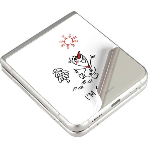 Disney Frozen I Am Olaf Art Galaxy Z Flip3 5G Skin