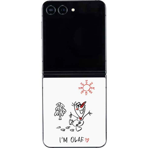 Disney Frozen I Am Olaf Art Galaxy Z Flip5 5G Skin