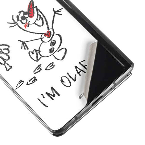 Disney Frozen I Am Olaf Art Galaxy Z Fold2 5G Skin
