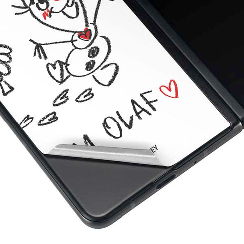 Disney Frozen I Am Olaf Art Galaxy Z Fold3 5G Skin