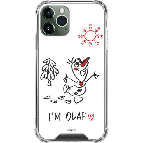 Disney Frozen I Am Olaf Art iPhone 11 Pro Max Clear Case