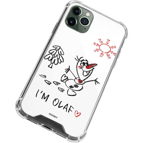 Disney Frozen I Am Olaf Art iPhone 11 Pro Max Clear Case