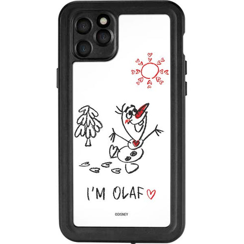 Disney Frozen I Am Olaf Art iPhone 11 Pro Max Waterproof Case