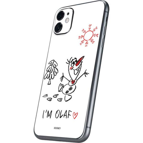 Disney Frozen I Am Olaf Art iPhone 11 Skin