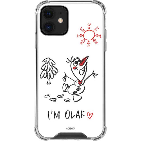 Disney Frozen I Am Olaf Art iPhone 12 Mini Clear Case