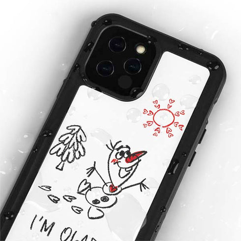 Disney Frozen I Am Olaf Art iPhone 12 Pro Waterproof Case