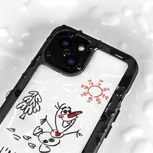 Disney Frozen I Am Olaf Art iPhone 13 Mini Waterproof Case