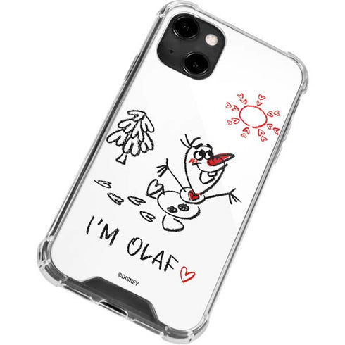 Disney Frozen I Am Olaf Art iPhone 14 Clear Case