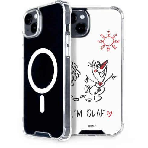 Disney Frozen I Am Olaf Art iPhone 14 Plus MagSafe Case