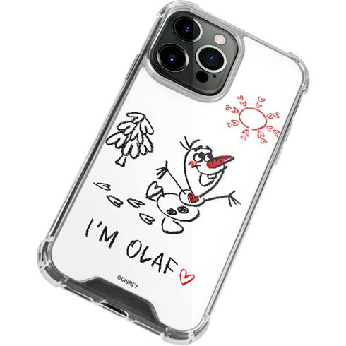 Disney Frozen I Am Olaf Art iPhone 15 Pro Clear Case