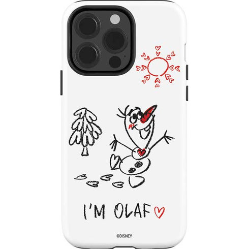 Disney Frozen I Am Olaf Art iPhone 15 Pro Impact Case