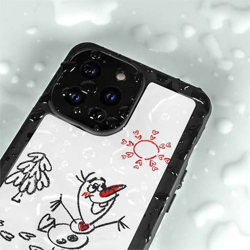 Disney Frozen I Am Olaf Art iPhone 14 Pro Max Waterproof Case