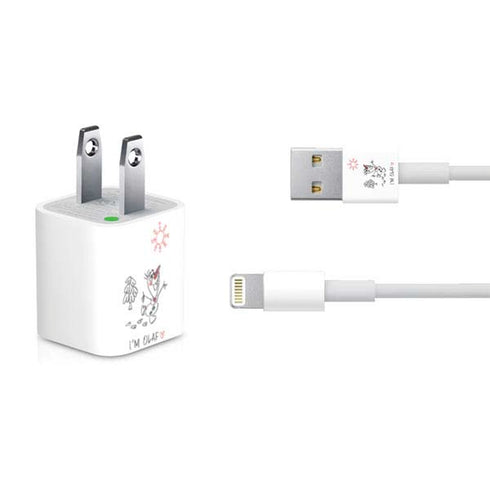Disney Frozen I Am Olaf Art iPhone Charger (5W USB) Skin