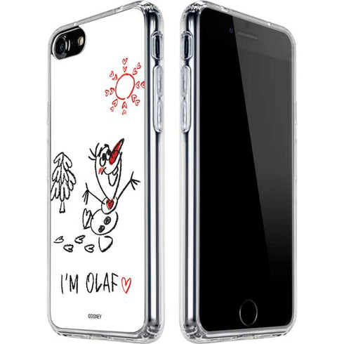 Disney Frozen I Am Olaf Art iPhone SE (2nd & 3rd Gen) Clear Case
