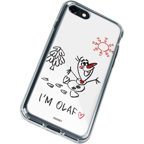 Disney Frozen I Am Olaf Art iPhone SE (2nd & 3rd Gen) Clear Case
