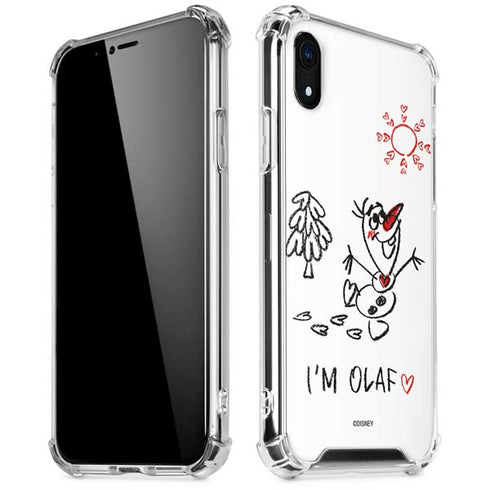 Disney Frozen I Am Olaf Art iPhone XR Clear Case