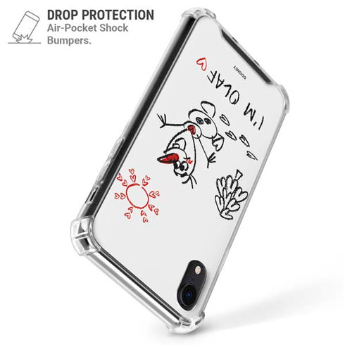 Disney Frozen I Am Olaf Art iPhone XR Clear Case
