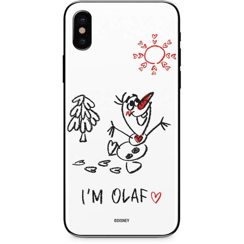 Disney Frozen I Am Olaf Art iPhone XS Skin
